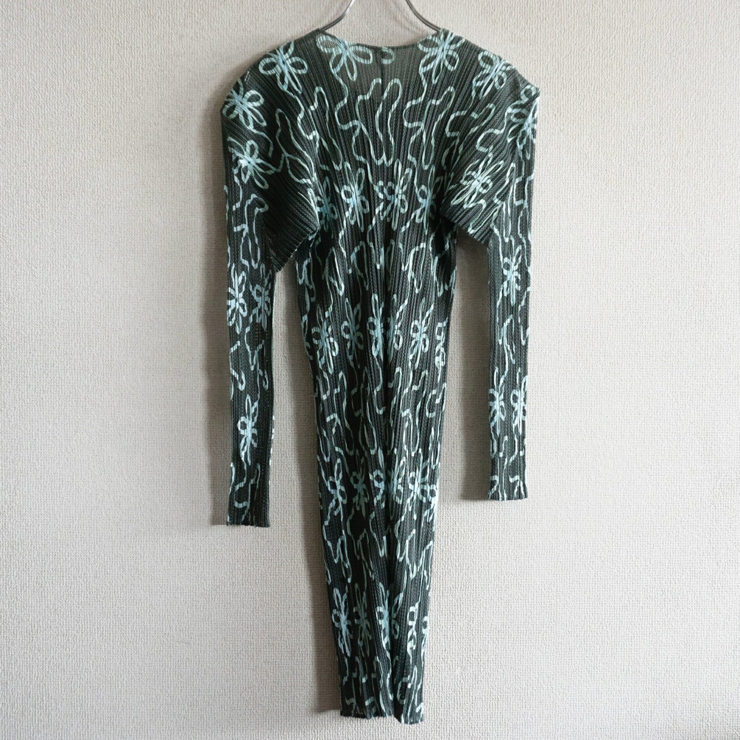 PLEATS PLEASE Issey Miyake Pleated Long Cardigan Size L