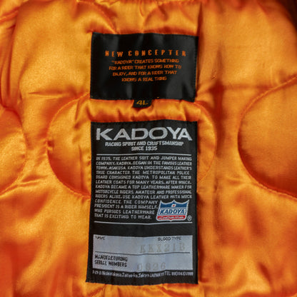 KADOYA New Concepter Thick Leather Riders Jacket Size 4L