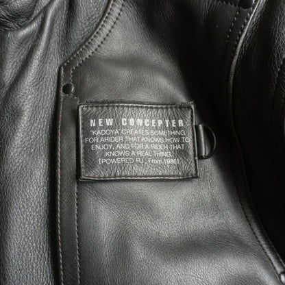 KADOYA New Concepter Thick Leather Riders Jacket Size 4L