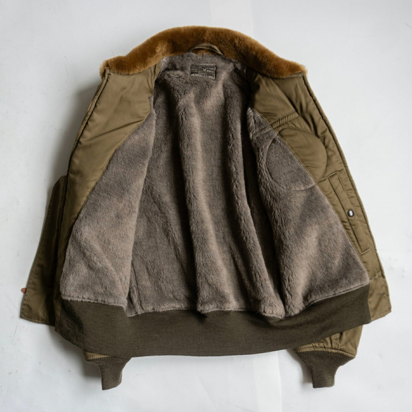 BUZZ RICKSON’S B-10 Rough Wear Flight Jacket Alpaca Size XXS