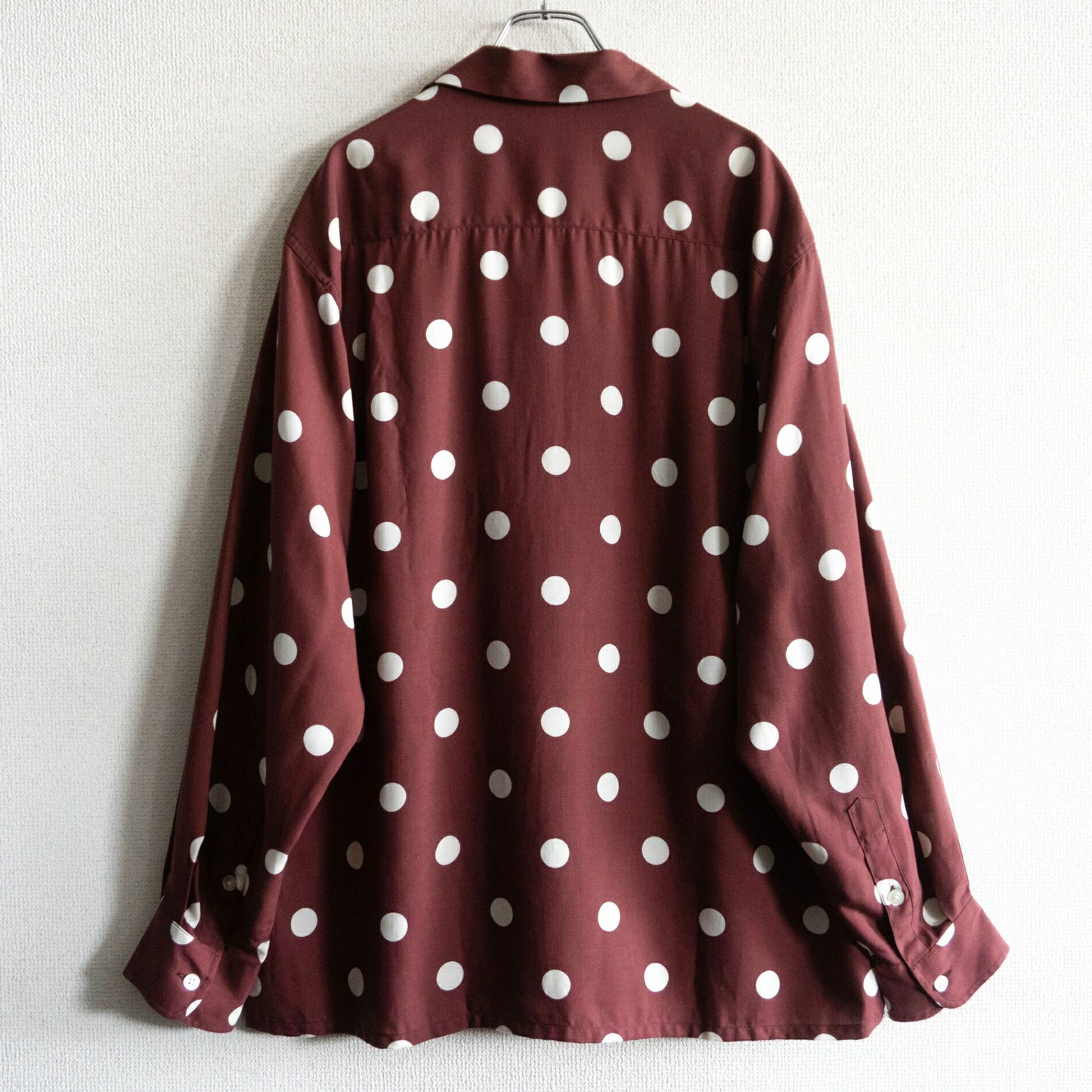 WACKO MARIA Dots Open Collar Shirt Size L