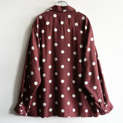 WACKO MARIA Dots Open Collar Shirt Size L
