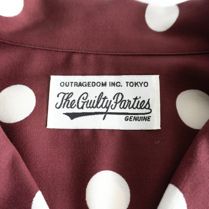 WACKO MARIA Dots Open Collar Shirt Size L