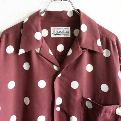 WACKO MARIA Dots Open Collar Shirt Size L