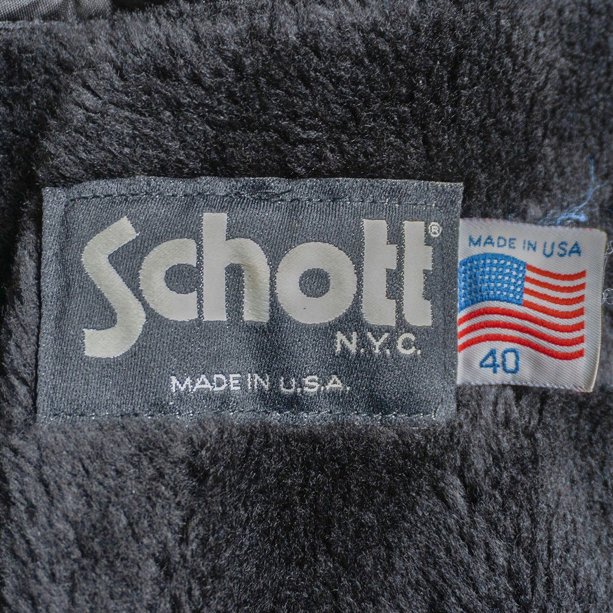 SCHOTT AT101 Collared Single Leather Riders Jacket Size XXS