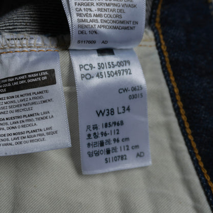 LEVI'S VINTAGE CLOTHING 501XX Big E Denim Dark Size 38×34