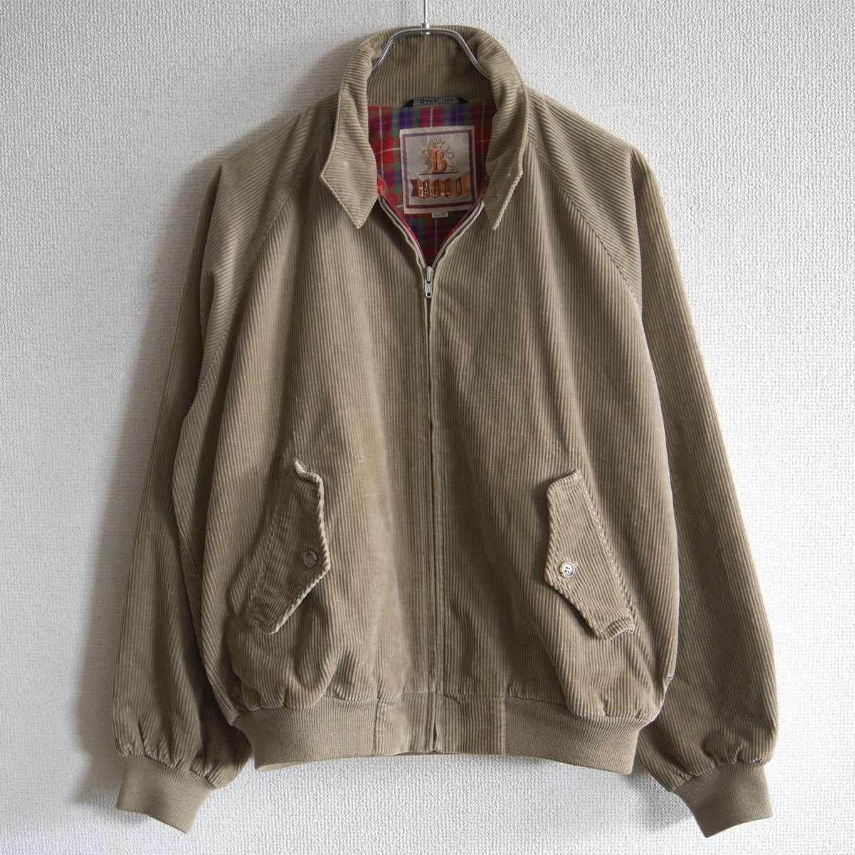 BARACUTA G9 Corduroy Swingtop Harrington Jacket Size 38