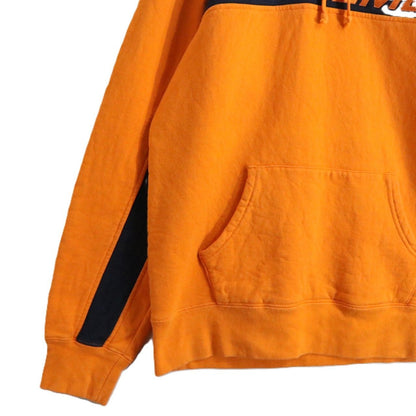 SUPREME 17SS Full Stripe Cotton Hoodie Orange Size M