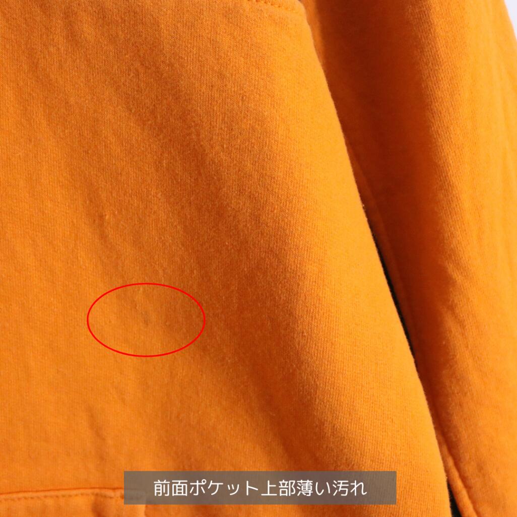 SUPREME 17SS Full Stripe Cotton Hoodie Orange Size M