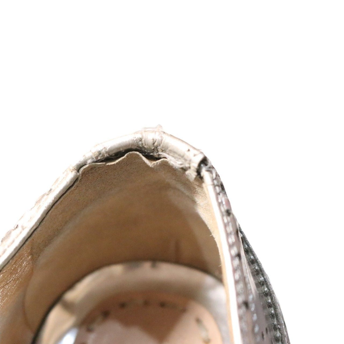 Miu Miu Silver Leather Platform All Season Size 23.0CM