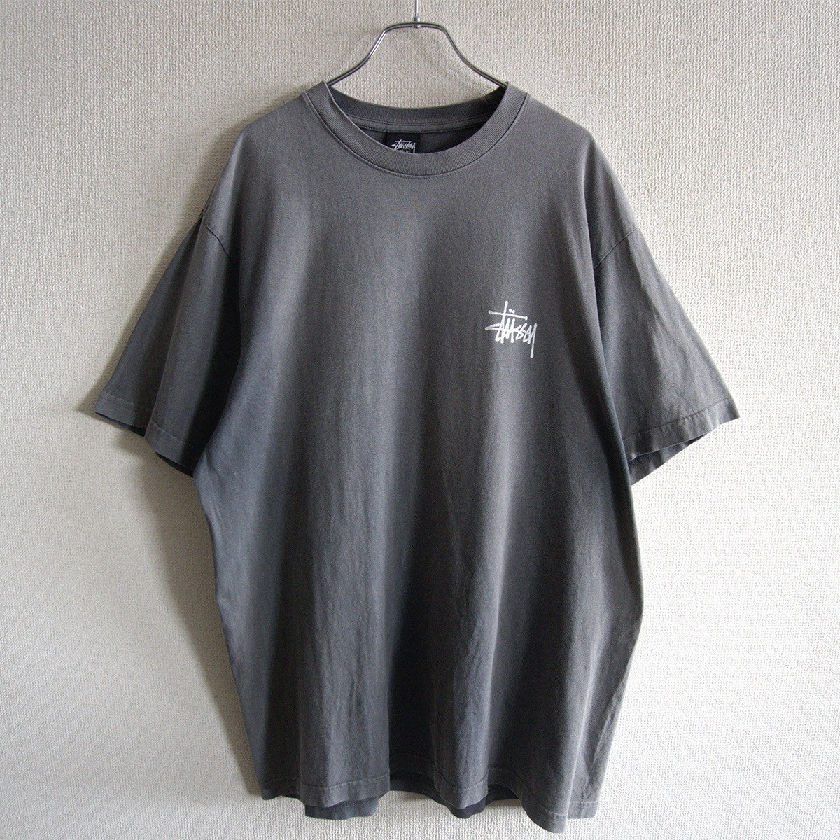 STUSSY Double-Sided Print Faded Oversized T-Shirt Size L