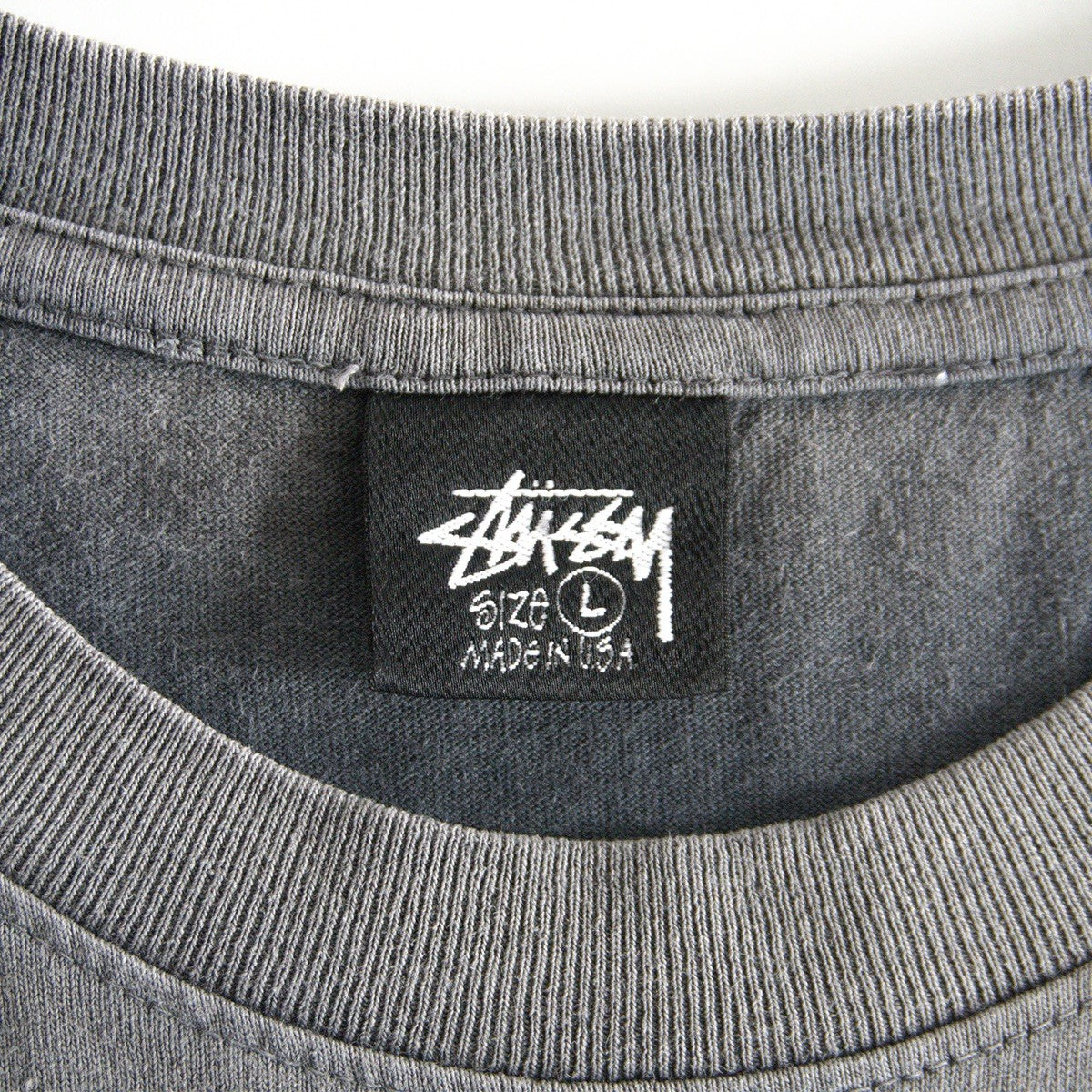 STUSSY Double-Sided Print Faded Oversized T-Shirt Size L