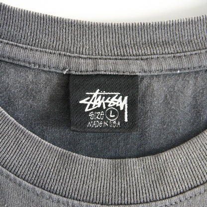 STUSSY Double-Sided Print Faded Oversized T-Shirt Size L