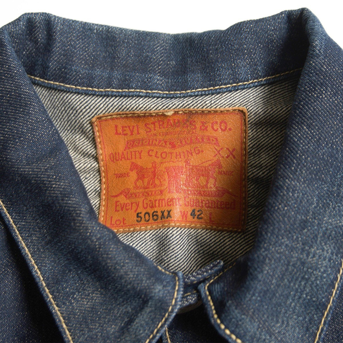 LEVI'S VINTAGE CLOTHING 1st 506XX Big E Denim Jacket Size XS
