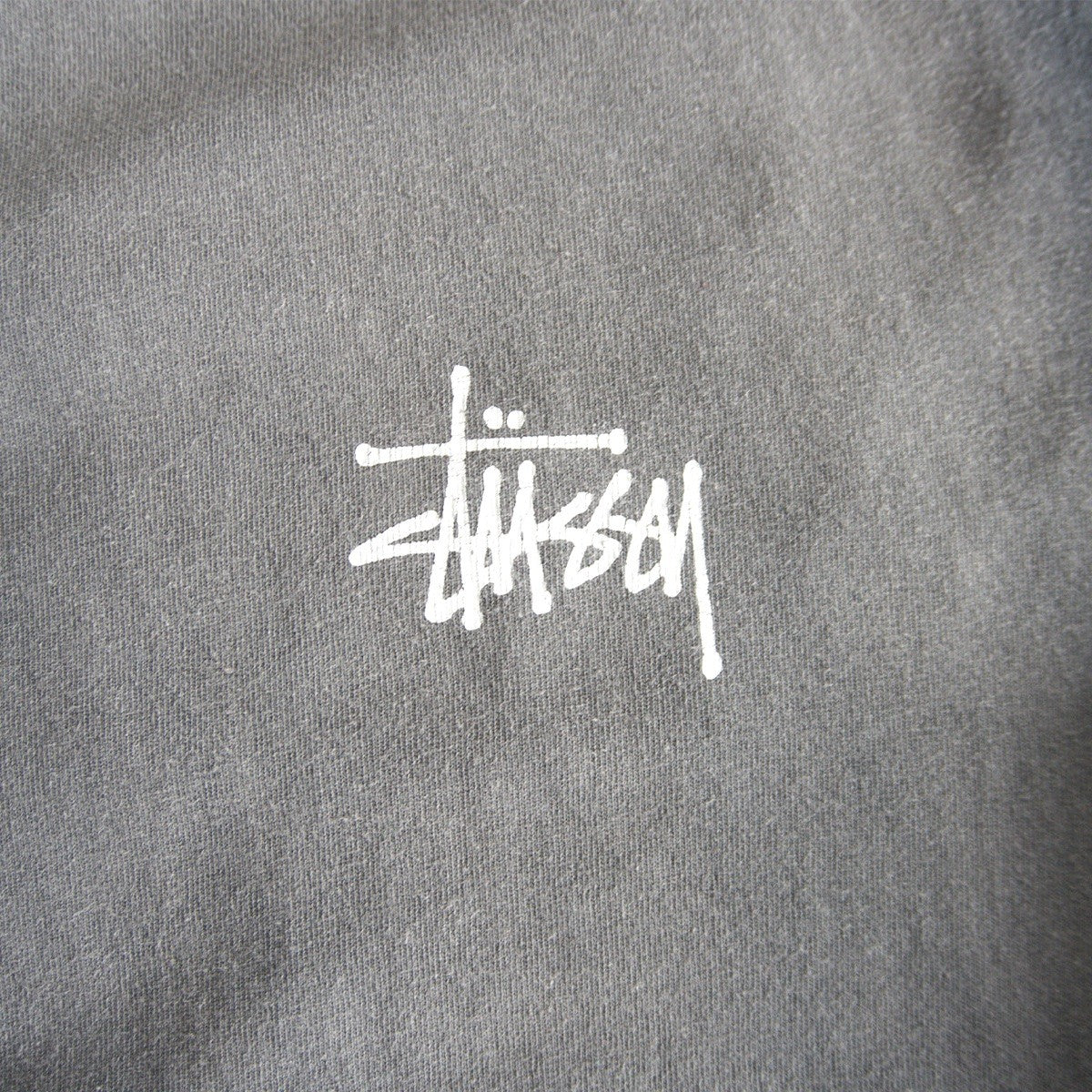 STUSSY Double-Sided Print Faded Oversized T-Shirt Size L