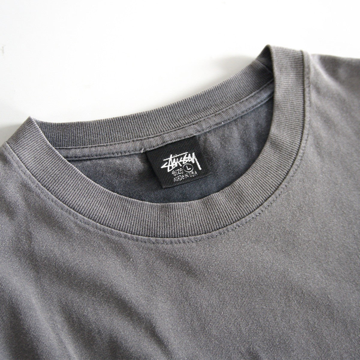 STUSSY Double-Sided Print Faded Oversized T-Shirt Size L