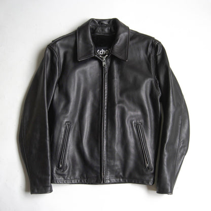 SCHOTT 152 Collared Single Rider Leather Jacket Size 38