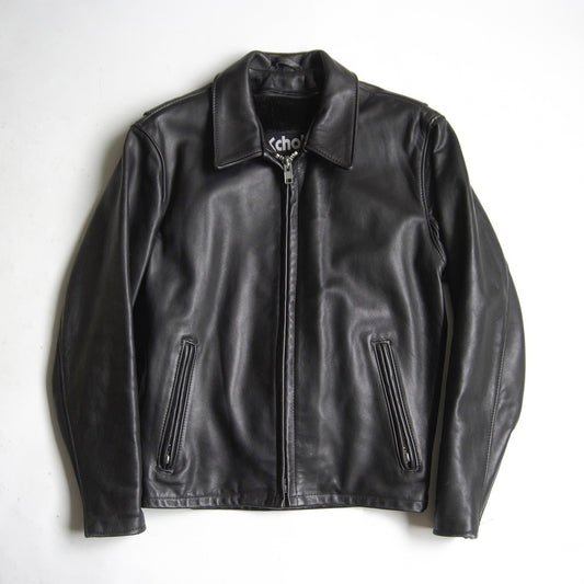 SCHOTT 152 Collared Single Rider Leather Jacket Size 38