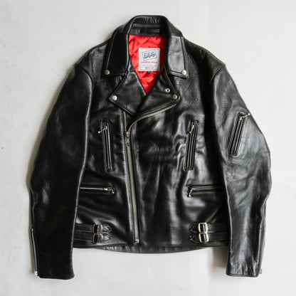 666 triple six Black Horsehide Double Rider Jacket Size XS