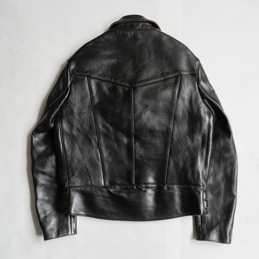 666 triple six Black Horsehide Double Rider Jacket Size XS