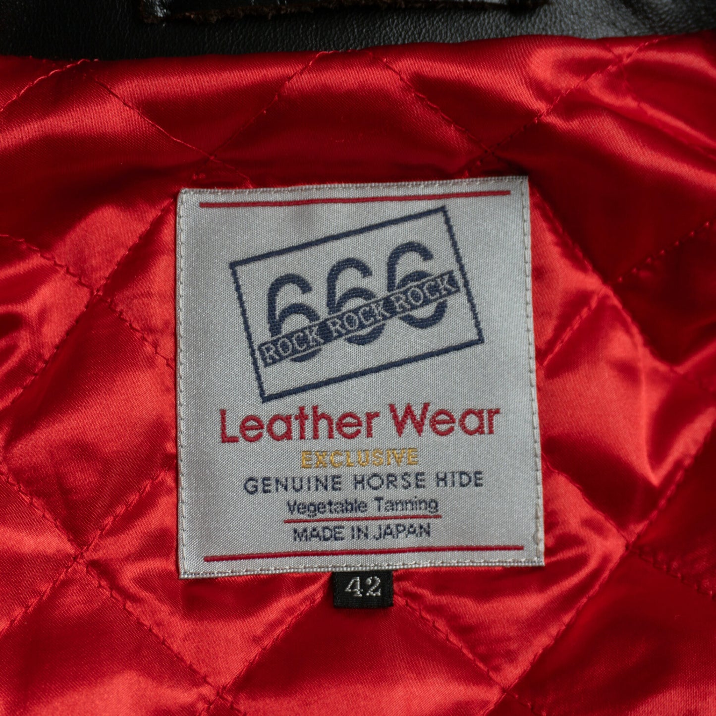 666 triple six Black Horsehide Double Rider Jacket Size XS