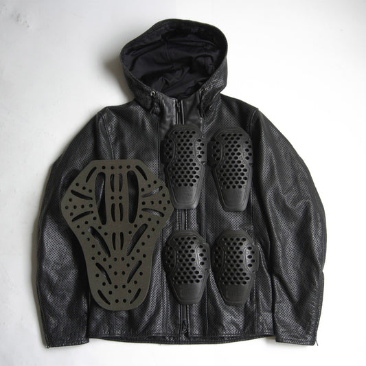 KADOYA ALTER KEIS Perforated Hooded Rider Jacket Size LL