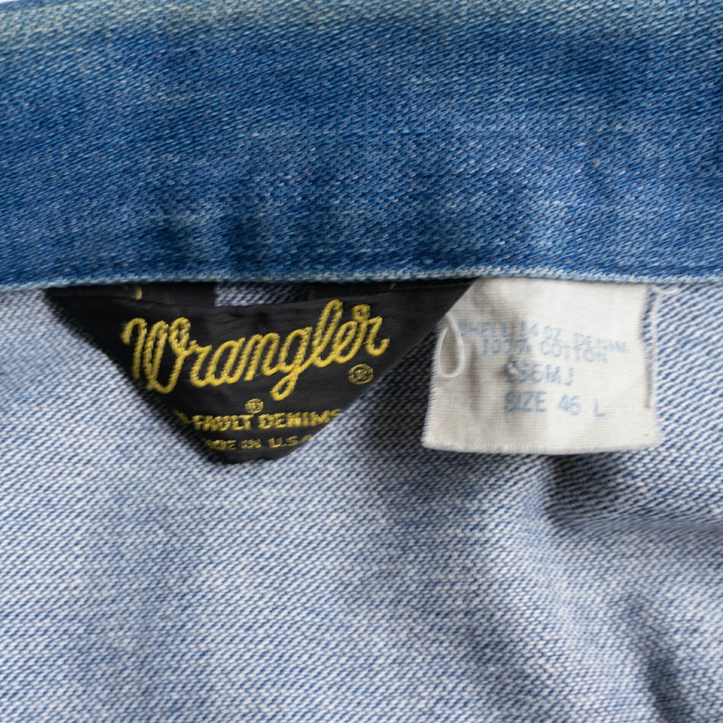 WRANGLER 70s Vintage 136MJ Denim Jacket Size 46L