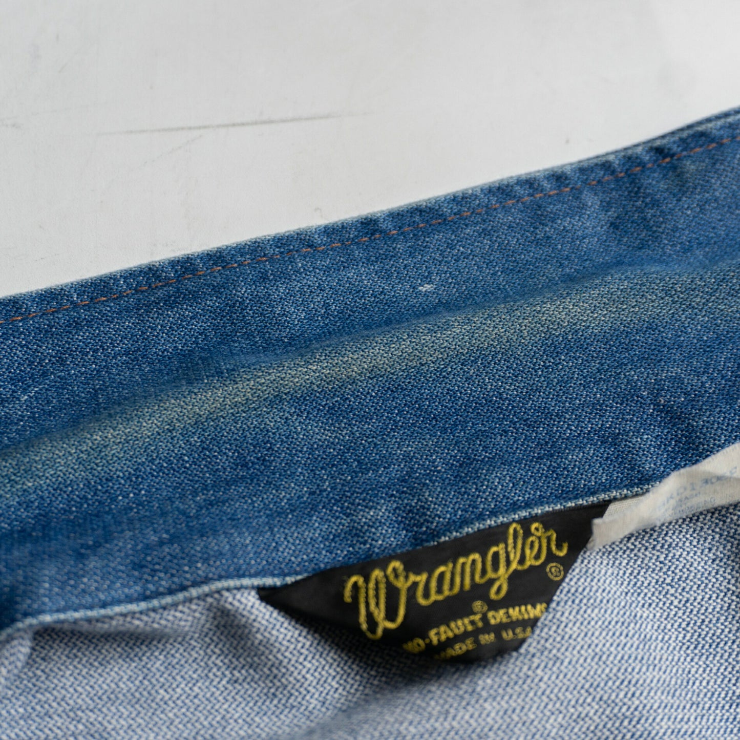 WRANGLER 70s Vintage 136MJ Denim Jacket Size 46L