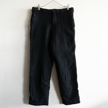 COMME des GARCONS HOMME 00s Shrunk Wool Slacks Black Size 32