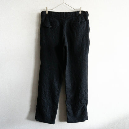 COMME des GARCONS HOMME 00s Shrunk Wool Slacks Black Size 32