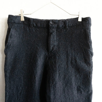 COMME des GARCONS HOMME 00s Shrunk Wool Slacks Black Size 32