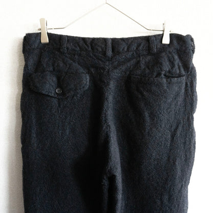 COMME des GARCONS HOMME 00s Shrunk Wool Slacks Black Size 32