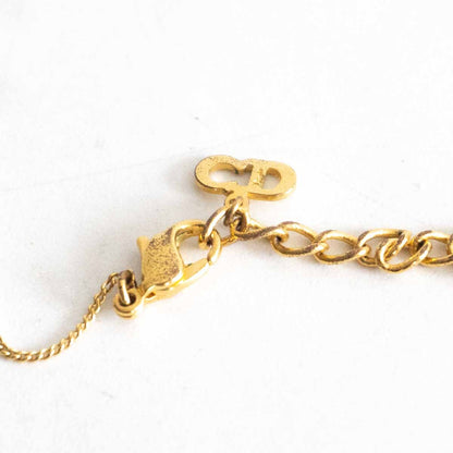 Christian Dior Trotta Logo Charm Necklace Size ONE SIZE