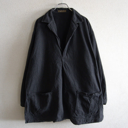Y's for men Cotton Pullover Shirt Jacket Black Size XXL