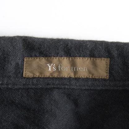 Y's for men Cotton Pullover Shirt Jacket Black Size XXL