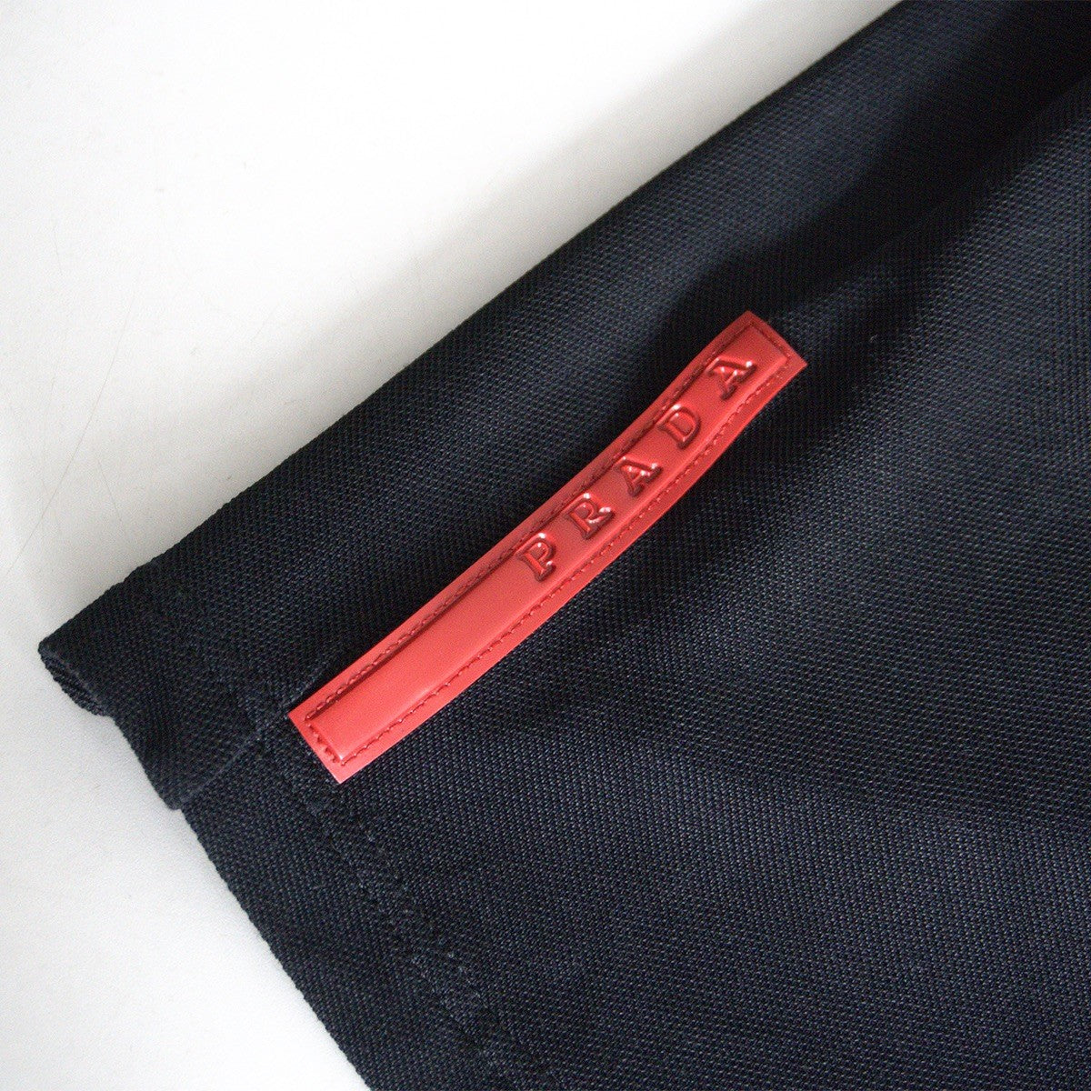 PRADA Black Shoulder Zip Cut & Sew Top Size M