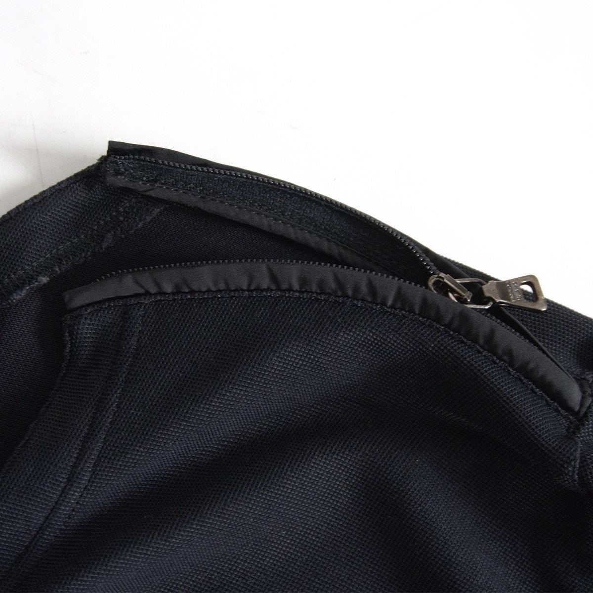 PRADA Black Shoulder Zip Cut & Sew Top Size M
