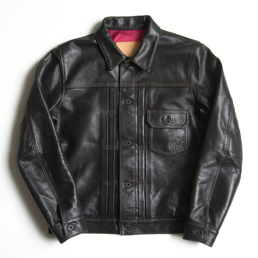 Y'2 LEATHER Horsehide 1st Type Leather Jacket Size 38