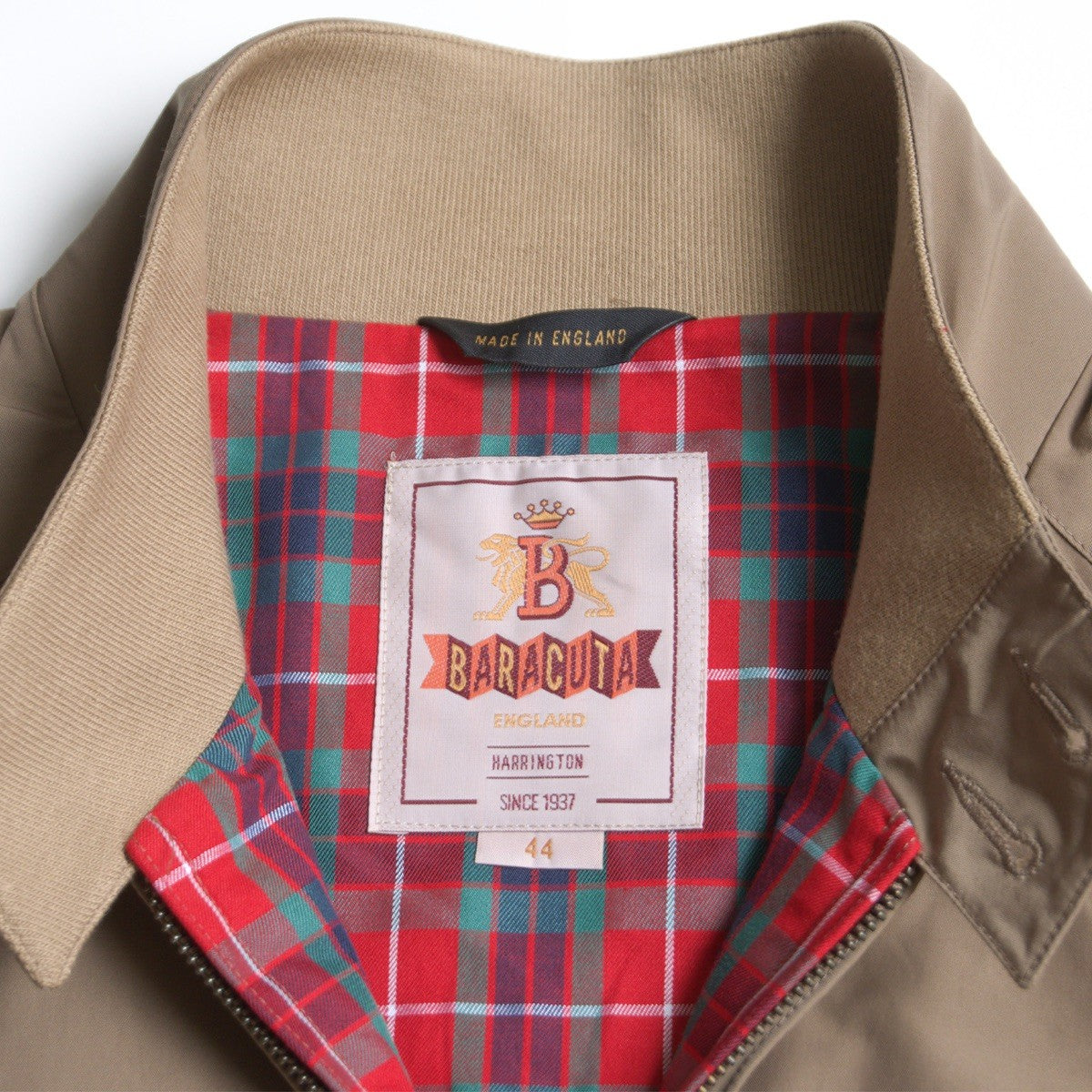 BARACUTA G9 Swingtop Harrington Jacket Tan Size S
