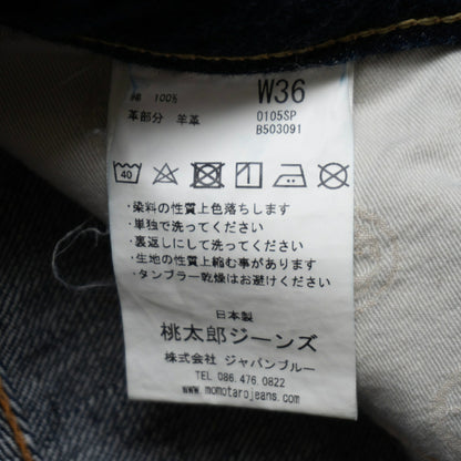 Momotaro Jeans 0105SP Deep Indigo Tapered Denim Size 36