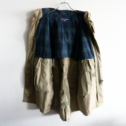 COMME des GARCONS HOMME AD2011 Cotton Hemp Mods Coat Size L