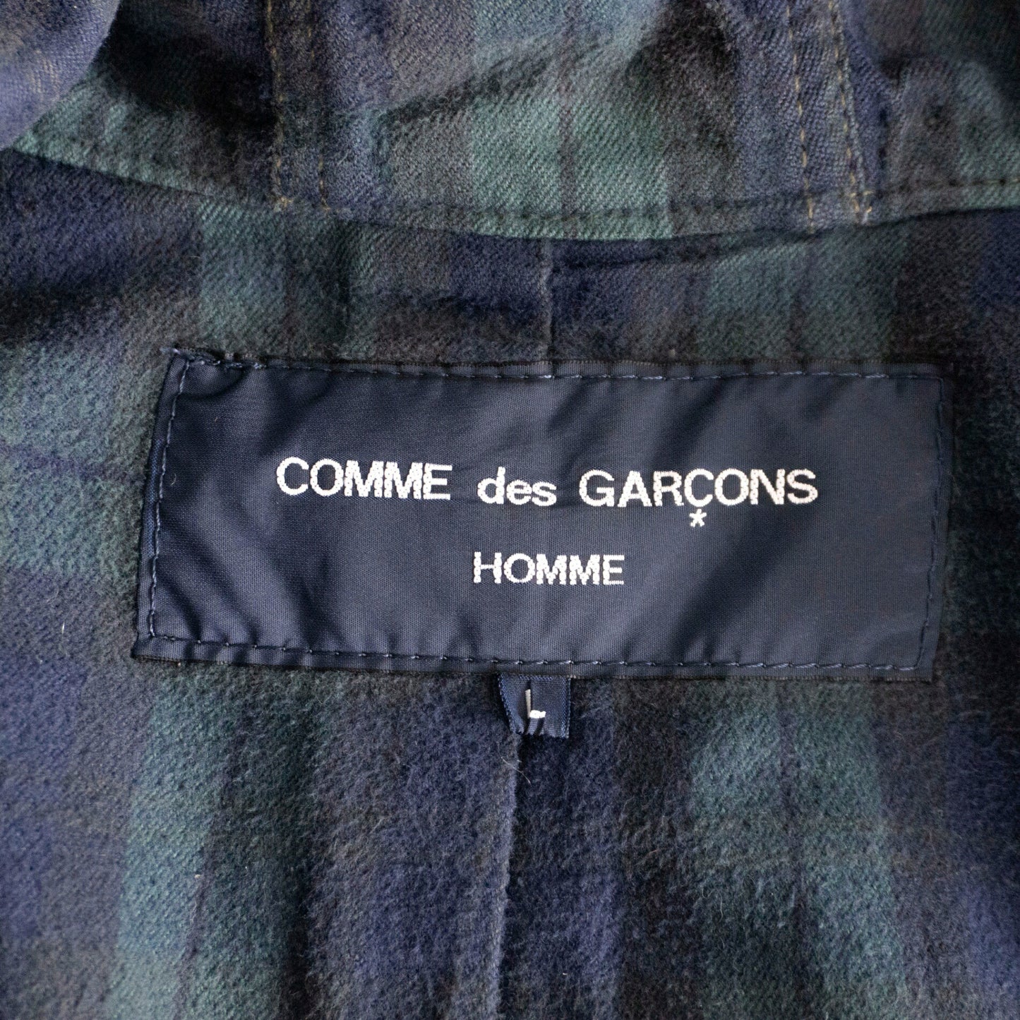 COMME des GARCONS HOMME AD2011 Cotton Hemp Mods Coat Size L