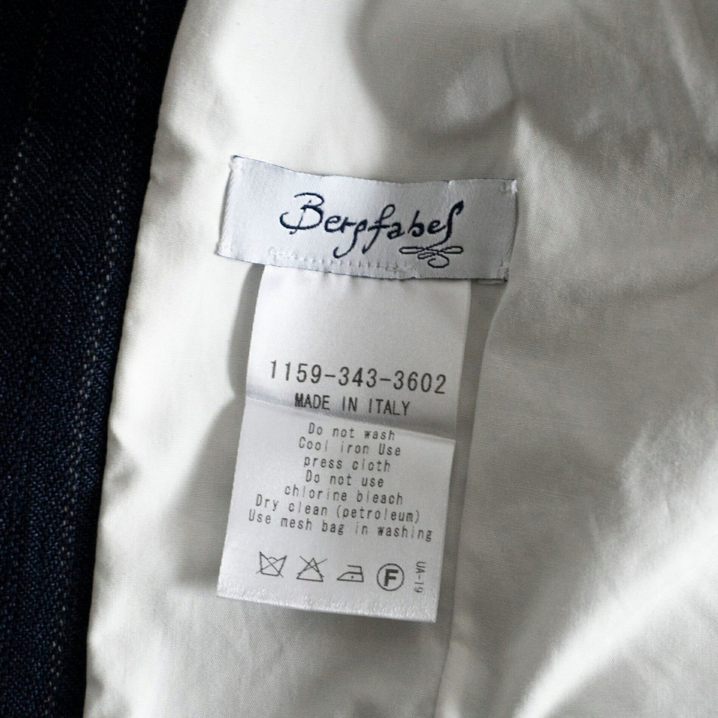 bergfabel Italy Linen Cotton Stripe Farmer Vest Navy Size S