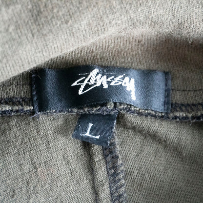 OLD STUSSY 80s USA Oversized Pullover Hoodie Size L