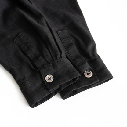 ARTS&SCIENCE Black Cotton Linen Angora Shirt Jacket Size L