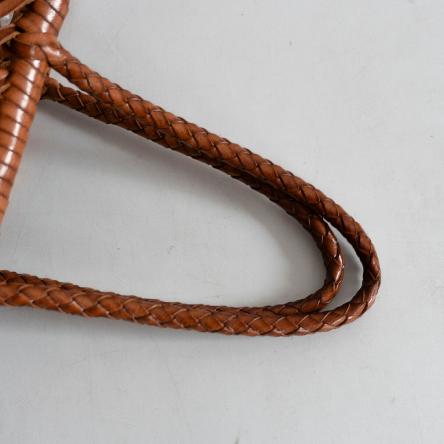 DRAGON Woven Leather Mesh Hand Bag Size ONE SIZE