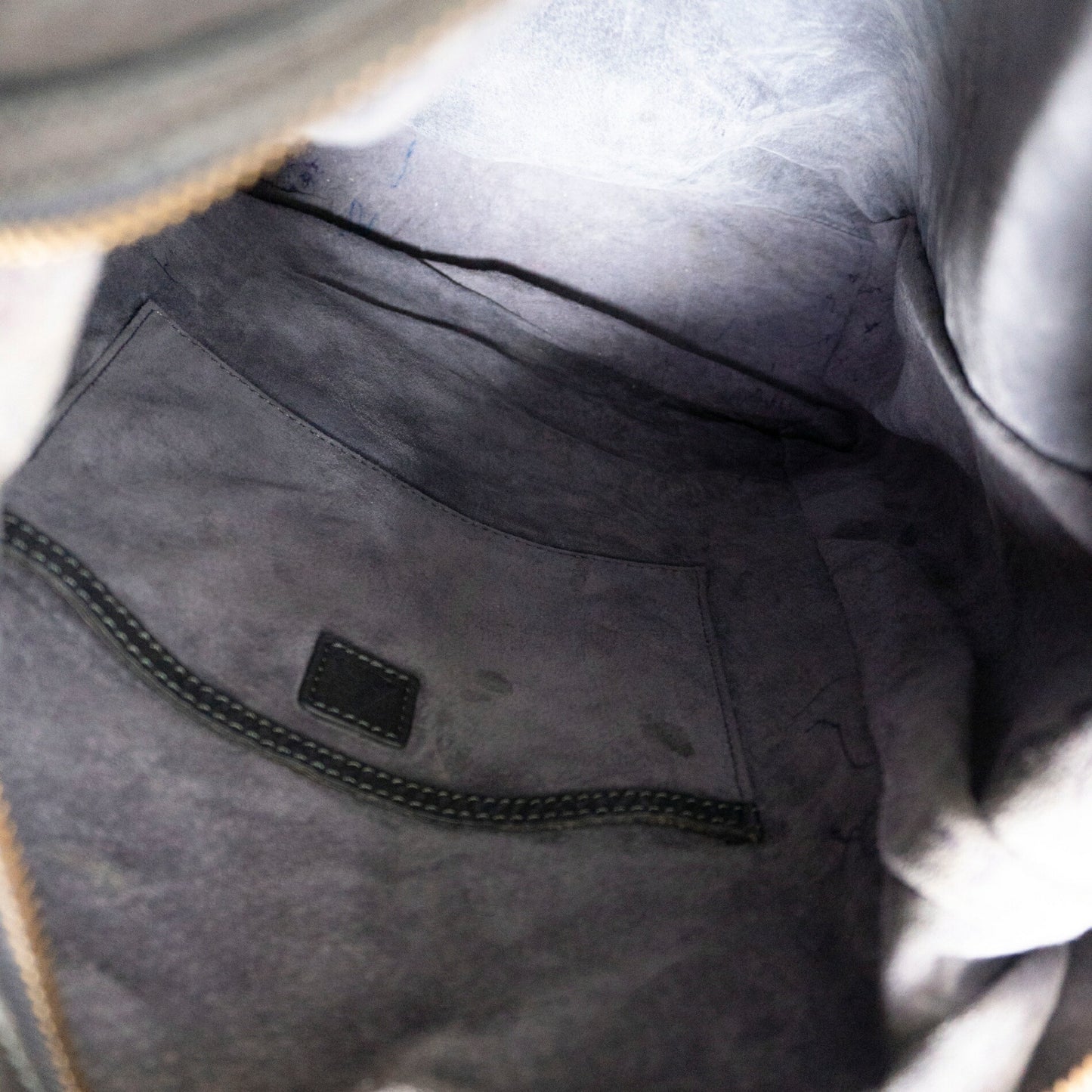 Tsuchiya Kaban Tone Oil Nume Leather Backpack Size ONE SIZE