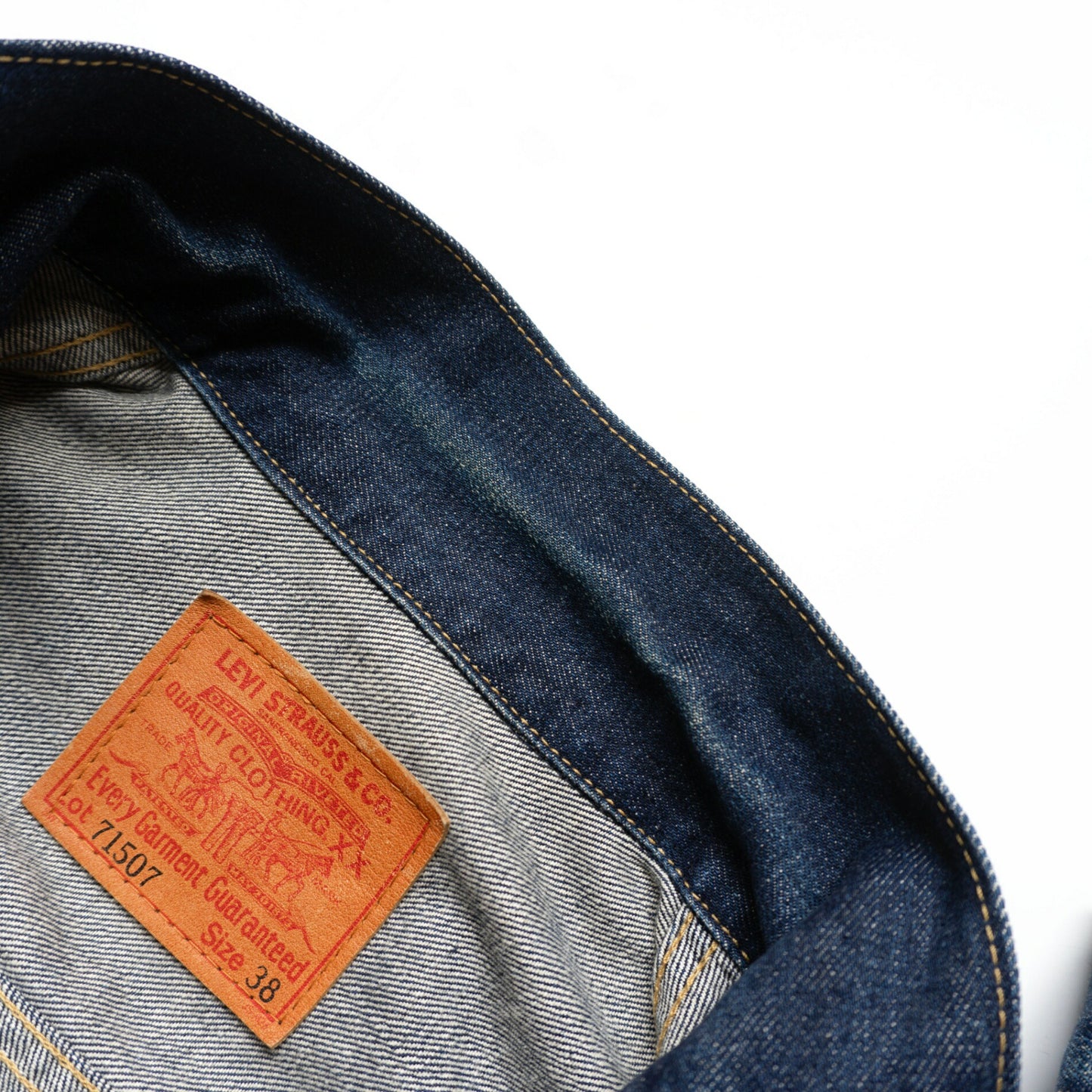 LEVI'S 507XX Big E 2nd Type Denim Jacket Dark Indigo Size 38