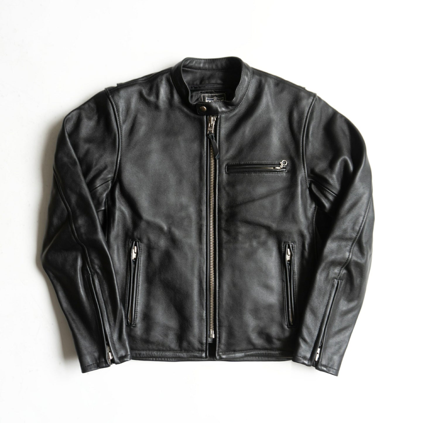 KADOYA Black Cowhide Single Riders Jacket Size 3L
