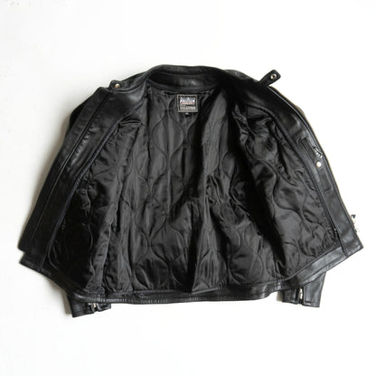 KADOYA Black Cowhide Single Riders Jacket Size 3L